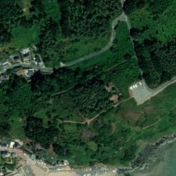 Vue satellite de Aire de stationnement de Bréhec à Lanloup