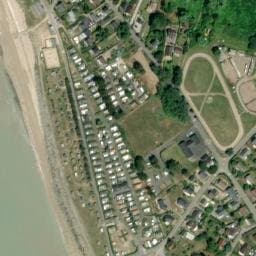 Vue satellite de Camping municipal de Saint-Jean le Thomas à Saint-Jean-le-Thomas