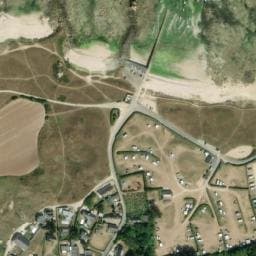 Vue satellite de Camping municipal le Poulennou à Sibiril