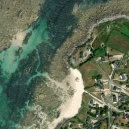 Vue satellite de Abris de Menfig à Plouescat