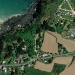 Vue satellite de Camping Les Hortensias à Ploulec'h