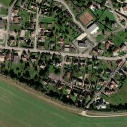 Vue satellite de Mailly-le-Camp Aire de stationnement à Trouans