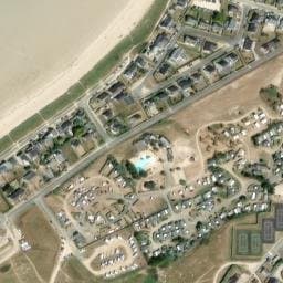 Vue satellite de Camping La Baie de Kernic à Goulven