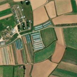 Vue satellite de Les Hortensias à Henvic
