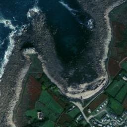 Vue satellite de Camping du phare de l'île Vierge à Plouguerneau