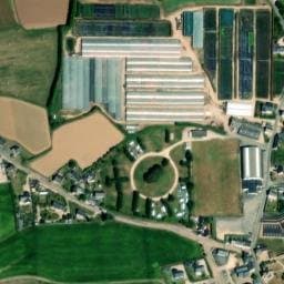 Vue satellite de Camping de Kérilis à Henvic