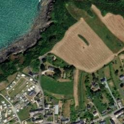 Vue satellite de Camping de la Baie à Pléboulle