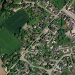 Vue satellite de Camping Le Château de Guerrand à Plouégat-Guérand