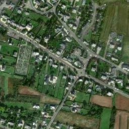 Vue satellite de Stread Al Leac’h, cimetière de Lilia à Plouguerneau
