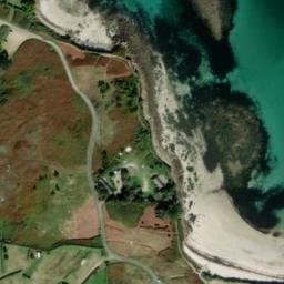 Vue satellite de Camping de Penn-Enez à Landéda