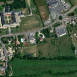 Vue satellite de Aire de camping-car à Sées à Sées