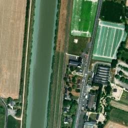 Vue satellite de Aire de camping-car du Mont Saint-Michel à Beauvoir