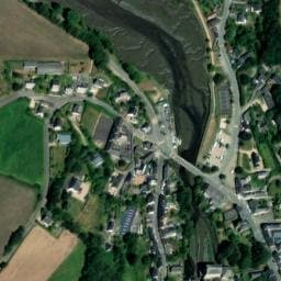 Vue satellite de aire de service Camping-car port de Penzé à Henvic