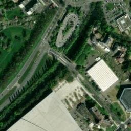 Vue satellite de Parking Relais + Tram (Rives de l'Aar) à Schiltigheim