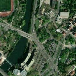 Vue satellite de Parking Relais + Tram (Robertsau Boecklin) à Schiltigheim