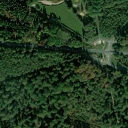 Vue satellite de Parking de l'Etoile d'Andaines à Champsecret