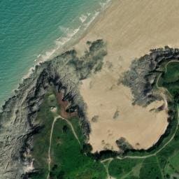 Vue satellite de Corps de garde de la Guette à Pléneuf-Val-André