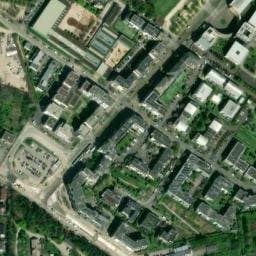 Vue satellite de Parking Relais + Tram (Poteries) à Eckbolsheim