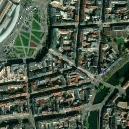 Vue satellite de Parking gare à Strasbourg