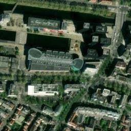 Vue satellite de Parking P1 commerces à Strasbourg
