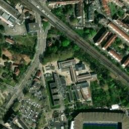 Vue satellite de Parking Relais + Tram (Krimmeri) à Strasbourg