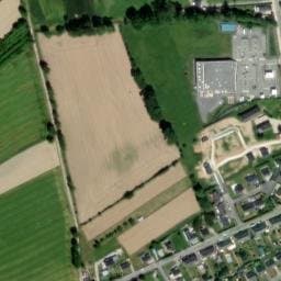 Vue satellite de Stationement Camping car U express Plerguer à Roz-Landrieux