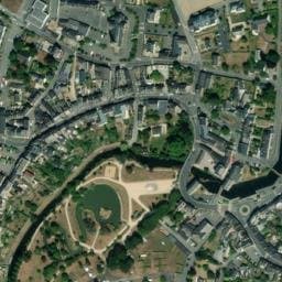 Vue satellite de Camping Les Vergers à Plancoët