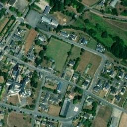 Vue satellite de Aire de camping-car à Monthault à Monthault