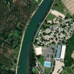 Vue satellite de Aire de camping-car à Marnay-sur-Seine à Marnay-sur-Seine
