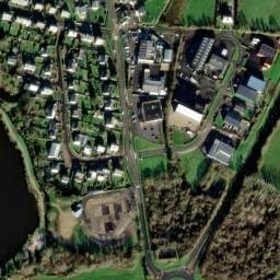 Vue satellite de Aire de camping-car à Bourg-Blanc à Bourg-Blanc