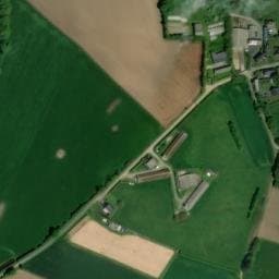 Vue satellite de Domaine du jardin mod kozh à Pont-Melvez