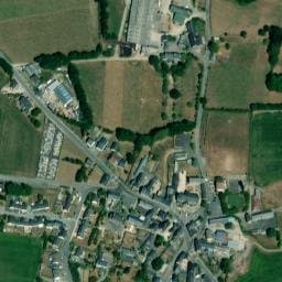 Vue satellite de Aire de camping-car à Monthault (2) à Monthault