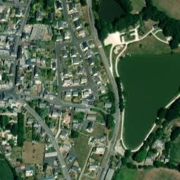 Vue satellite de Aire naturelle de Camping à Fougerolles à Fougerolles-du-Plessis