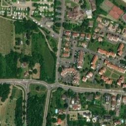 Vue satellite de Aire de Services pour Camping-Cars Obernai Euro Relais (Camping Le Vallon de l'Ehn) à Rosheim