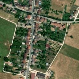 Vue satellite de Aire de stationnement de Greux à Greux