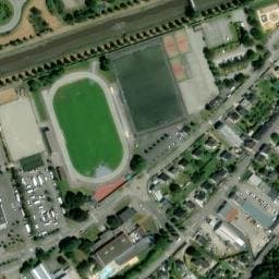 Vue satellite de Aire de camping-car du Calvaire à Landerneau