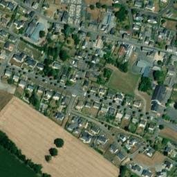 Vue satellite de Aire de service camping-cars Pontmain à Saint-Mars-sur-la-Futaie