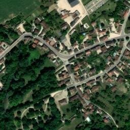 Vue satellite de Les Gravières à Lesmont