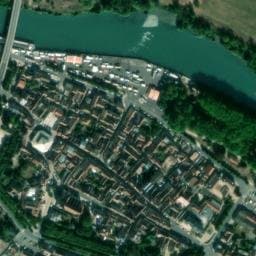 Vue satellite de Bray-sur-Seine Aire de camping-car à Bray-sur-Seine
