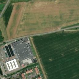 Vue satellite de Aire de Services Gertwiller (Parking Super U) à Zellwiller