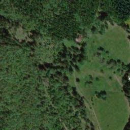 Vue satellite de La vieille Métairie (ou abri Burger) à Le Hohwald