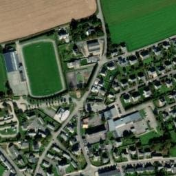Vue satellite de Aire de camping-car à Brélès à Brélès