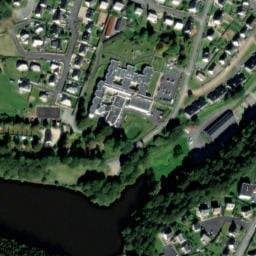 Vue satellite de Camping Municipal de La Verte Vallée à Callac