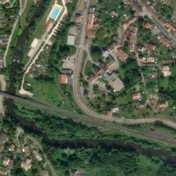 Vue satellite de Aire de camping-car de Raon-l'Étape à Étival-Clairefontaine