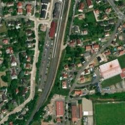 Vue satellite de Dépose bus rue de la Gare à Mittelbergheim