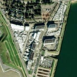 Vue satellite de Parking camping-car d'Océanopolis à Le Relecq-Kerhuon