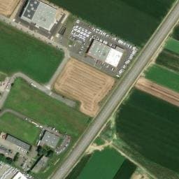 Vue satellite de Aire de service pour campings cars – Libertium Alsace à Sand