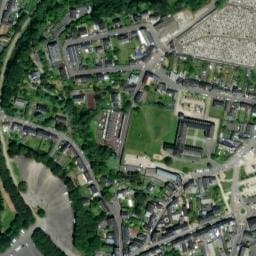 Vue satellite de Aire du jardin des fêtes à Lécousse