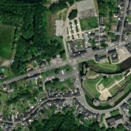 Vue satellite de Parking de la Carrière - Fougères à Lécousse