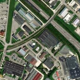 Vue satellite de Aire de service pour camping-car - Intermarché Creney à Pont-Sainte-Marie